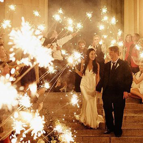 Sparklers For Wedding
 15 Epic Wedding Sparkler Sendoffs That Will Light Up Any