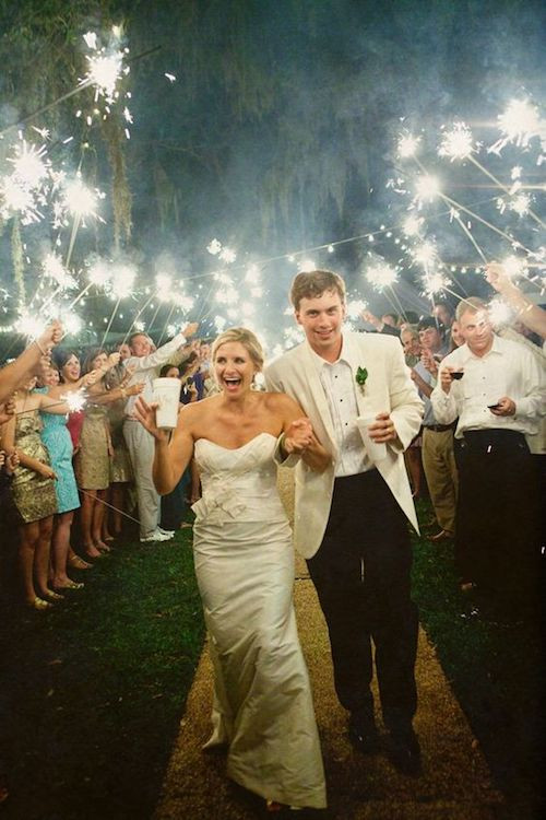 Sparklers For Wedding
 15 Epic Wedding Sparkler Sendoffs That Will Light Up Any