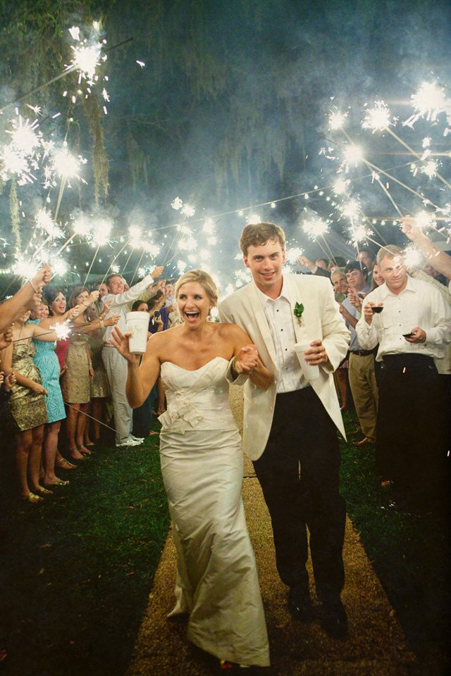 Sparklers Wedding Exit
 Wedding How To The Sparkler Exit Floridian Social