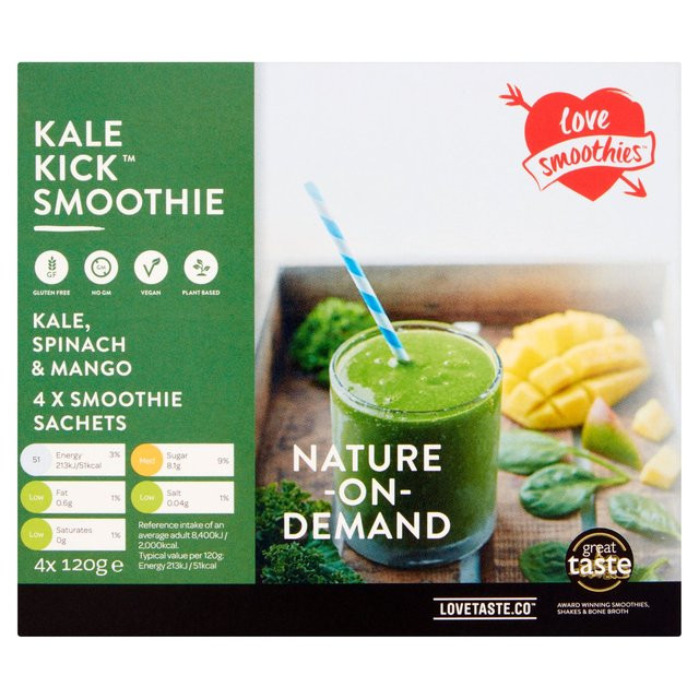 Spinach Kale Smoothies
 Love Smoothies Kale Kick Kale Spinach Mango Frozen 5 x