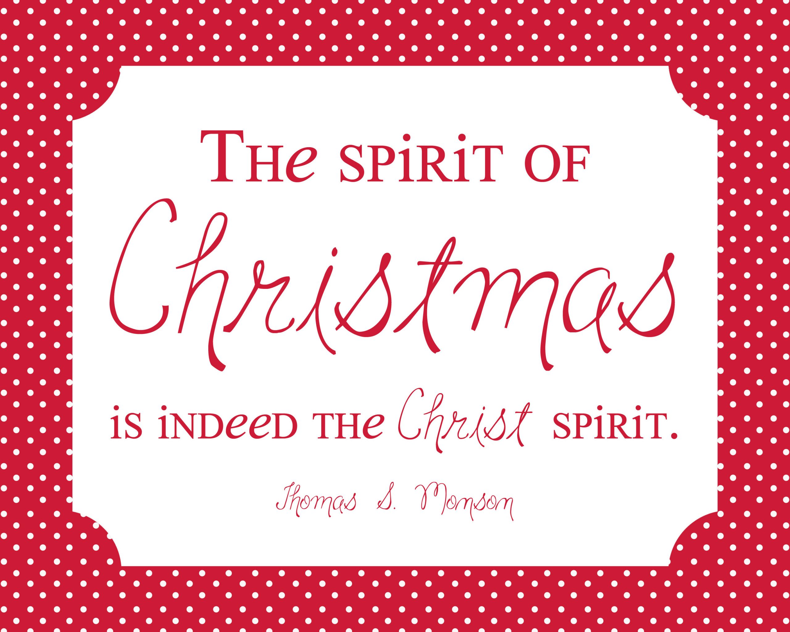 Spirit Of Christmas Quotes
 Christmas Freebie Simply Fresh Designs