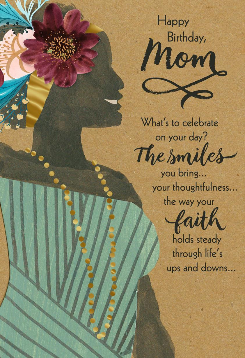 Spiritual Birthday Cards
 You re a Blessing Religious Birthday Card for Mom