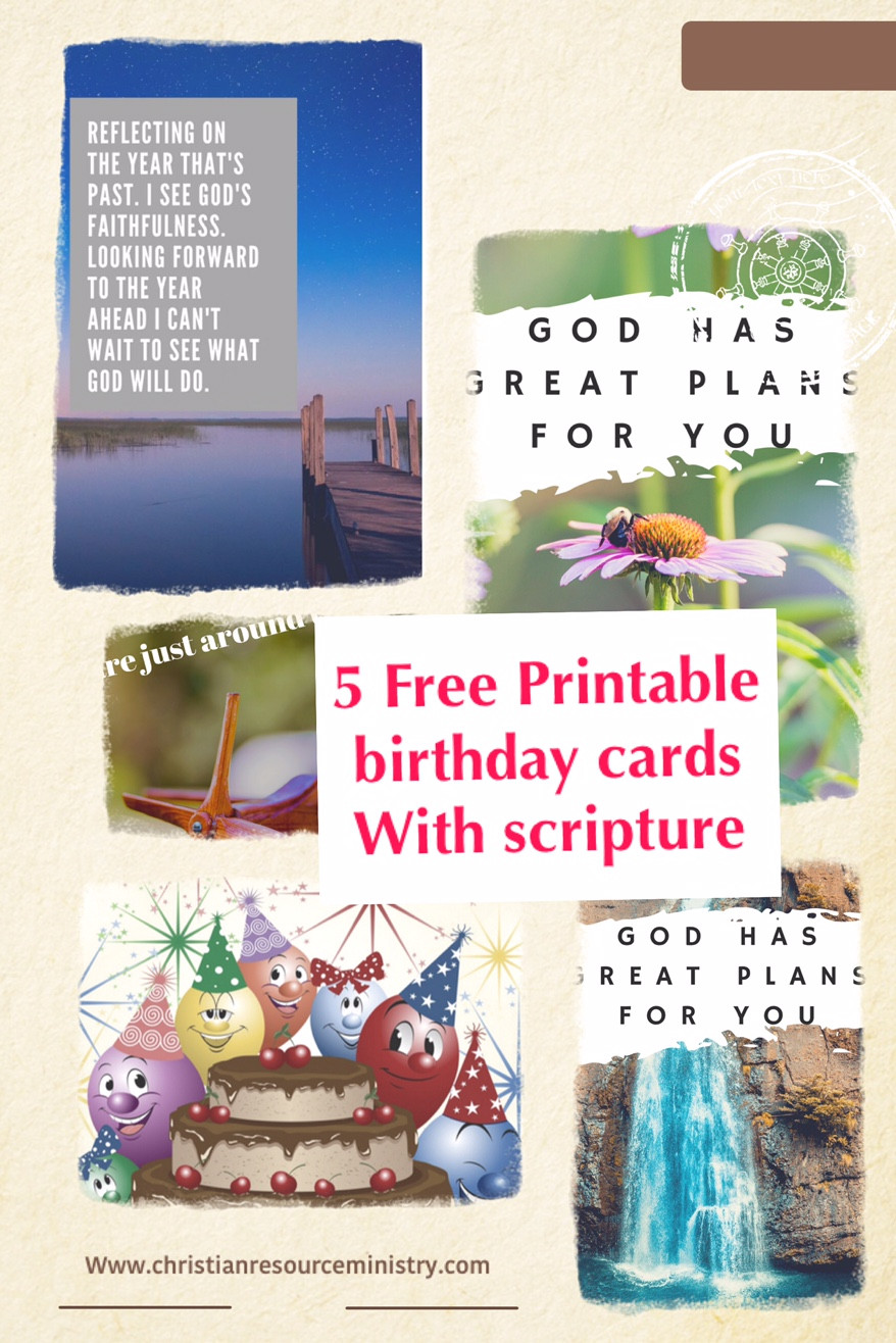 Spiritual Birthday Cards
 5 Free Printable Christian Birthday Cards