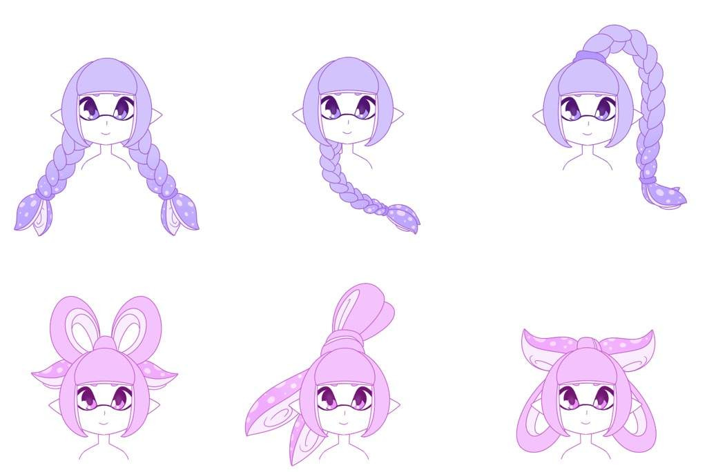 Splatoon 2 Female Hairstyles
 ⭐️ Inkling Hair Styles Part 2 ⭐️