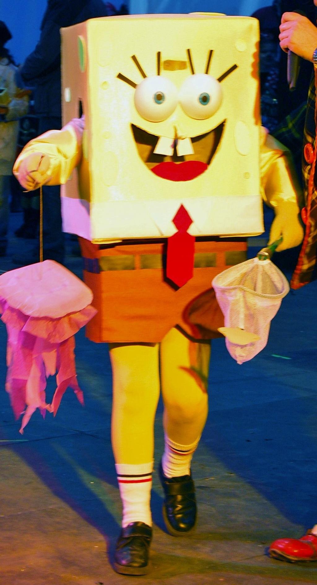Spongebob DIY Costume
 Me with a homemade Spongebob costume by seriousdog on