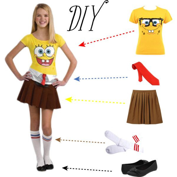 Spongebob DIY Costume
 17 Best images about Costume sponge bob on Pinterest
