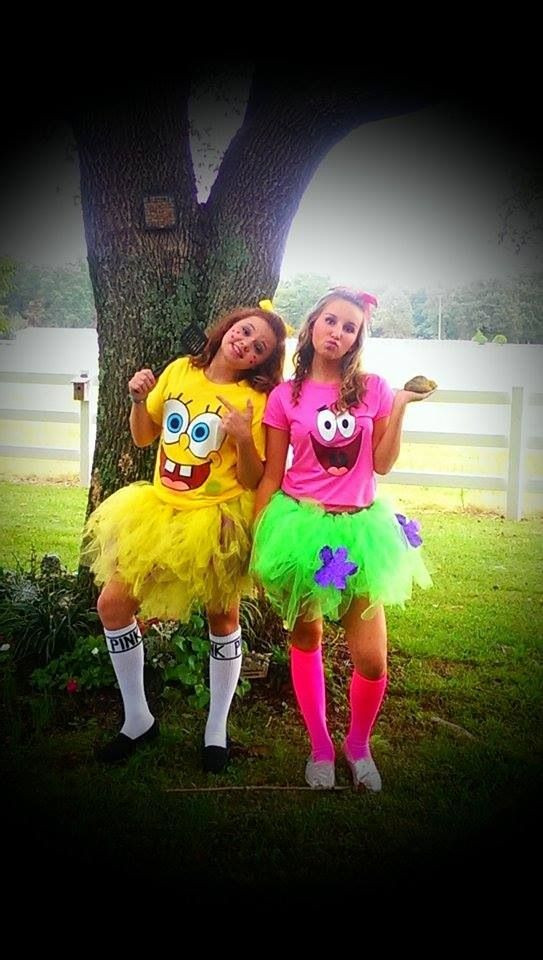 Spongebob DIY Costume
 Spongebob and Patrick Costumes Make your own tutu diy