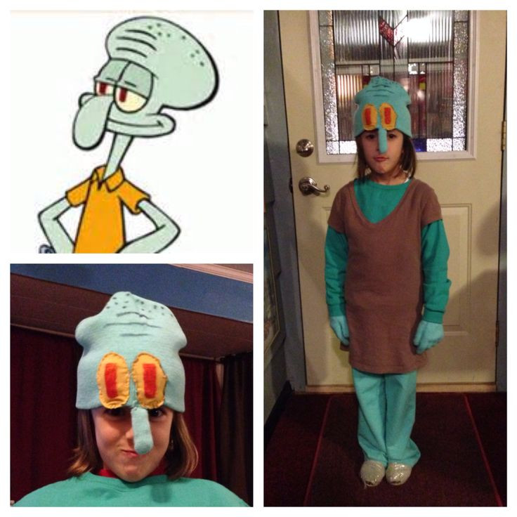 Spongebob DIY Costume
 Squidward costume DIY Costume ideas Pinterest