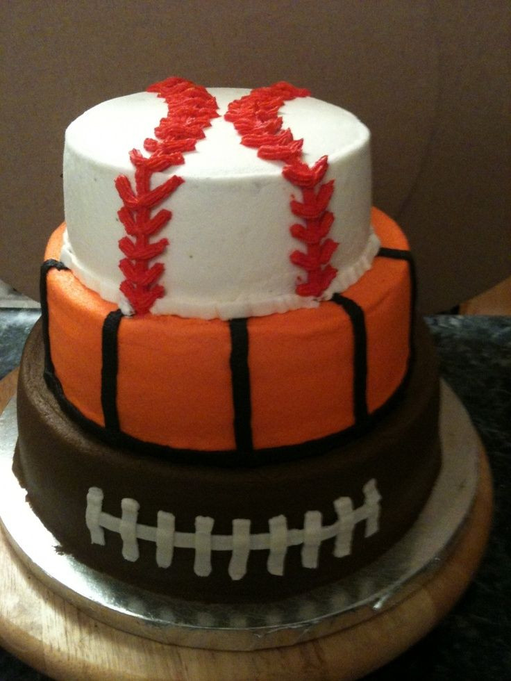 Sports Themed Birthday Cakes
 multi sport cake