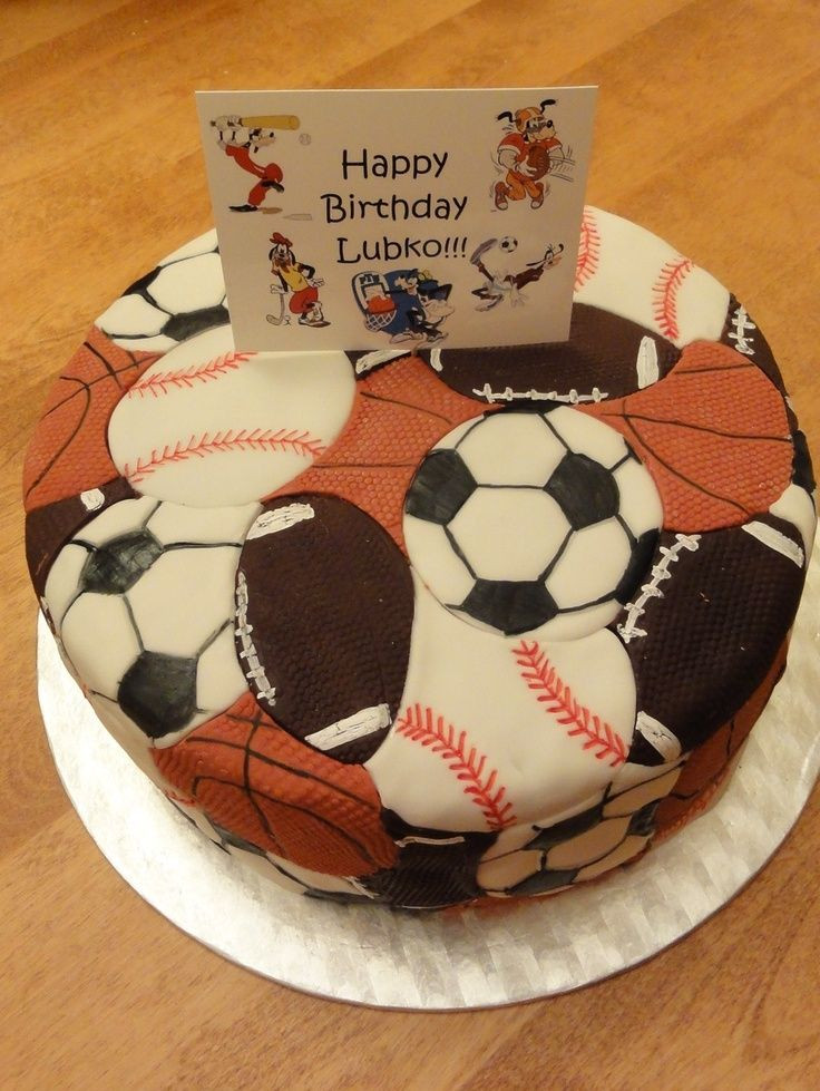 Sports Themed Birthday Cakes
 Sports themed birthday cake D