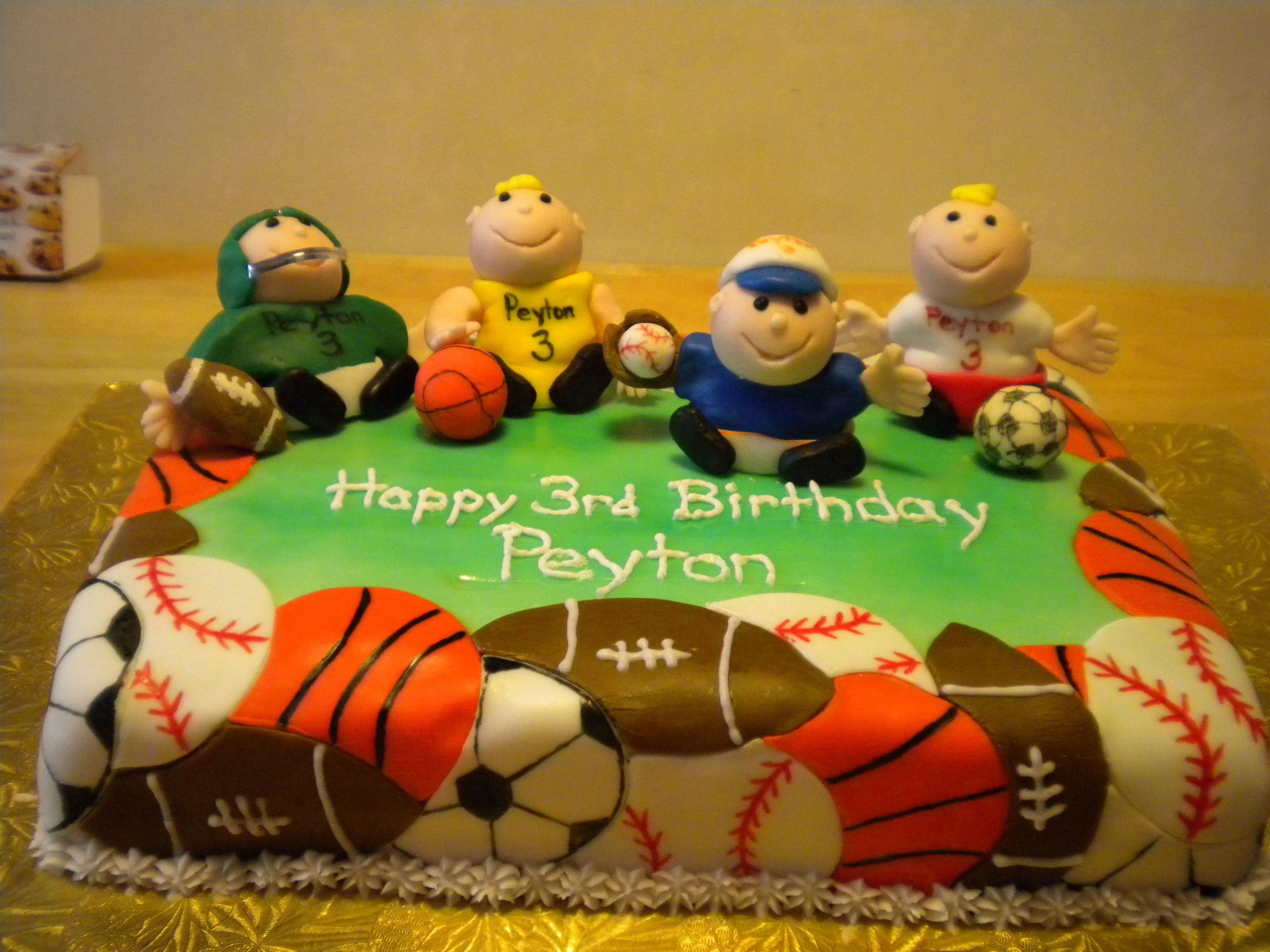Sports Themed Birthday Cakes
 Sports themed birthday cake