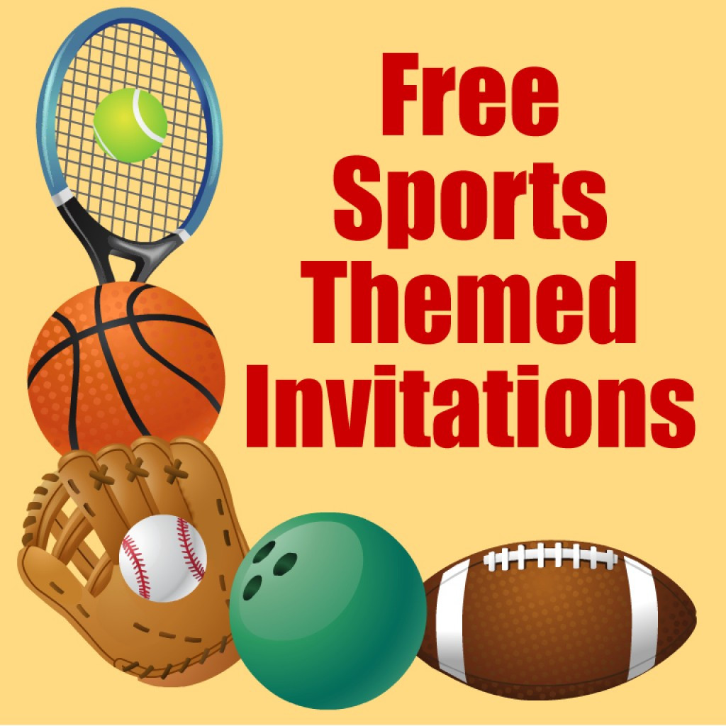 Sports Themed Birthday Invitations
 Free Printable Sports Birthday Party Invitations Templates