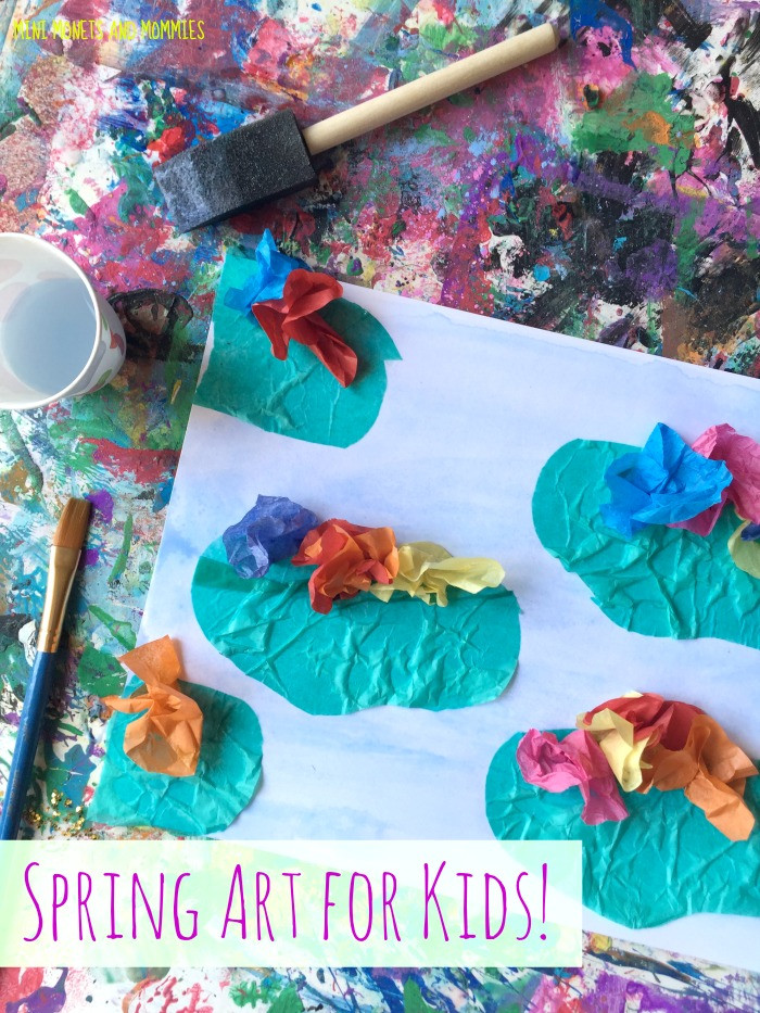 Spring Art Activities For Toddlers
 Mini Monets and Mommies Spring Flower Kids Art Actvity