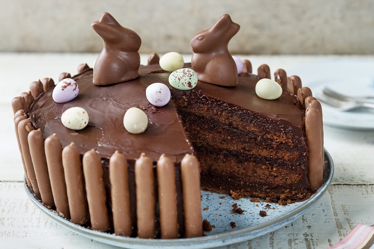 Spring Cake Recipes
 Chocolate Fudge Easter Cake Recipe
