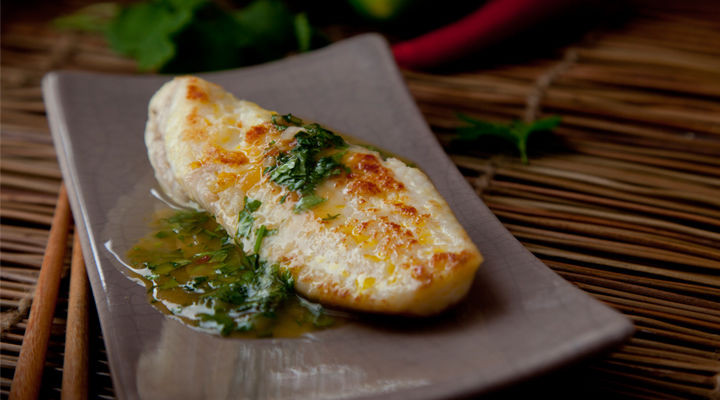 Spring Fish Recipes
 Monk Fish with Sweet Chilli Spring ion Coriander and