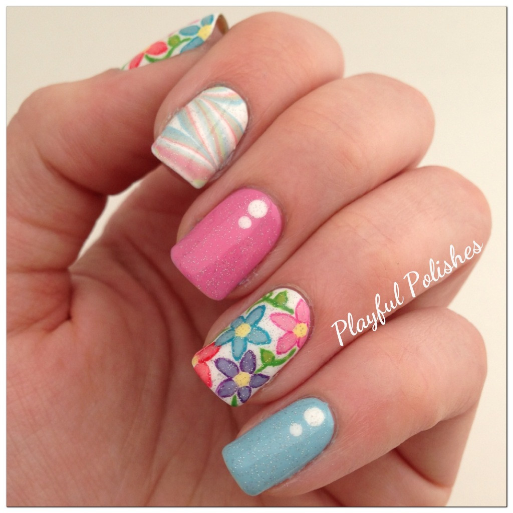Spring Nail Designs
 Playful Polishes SPRING NAIL ART USING SINFUL COLORS