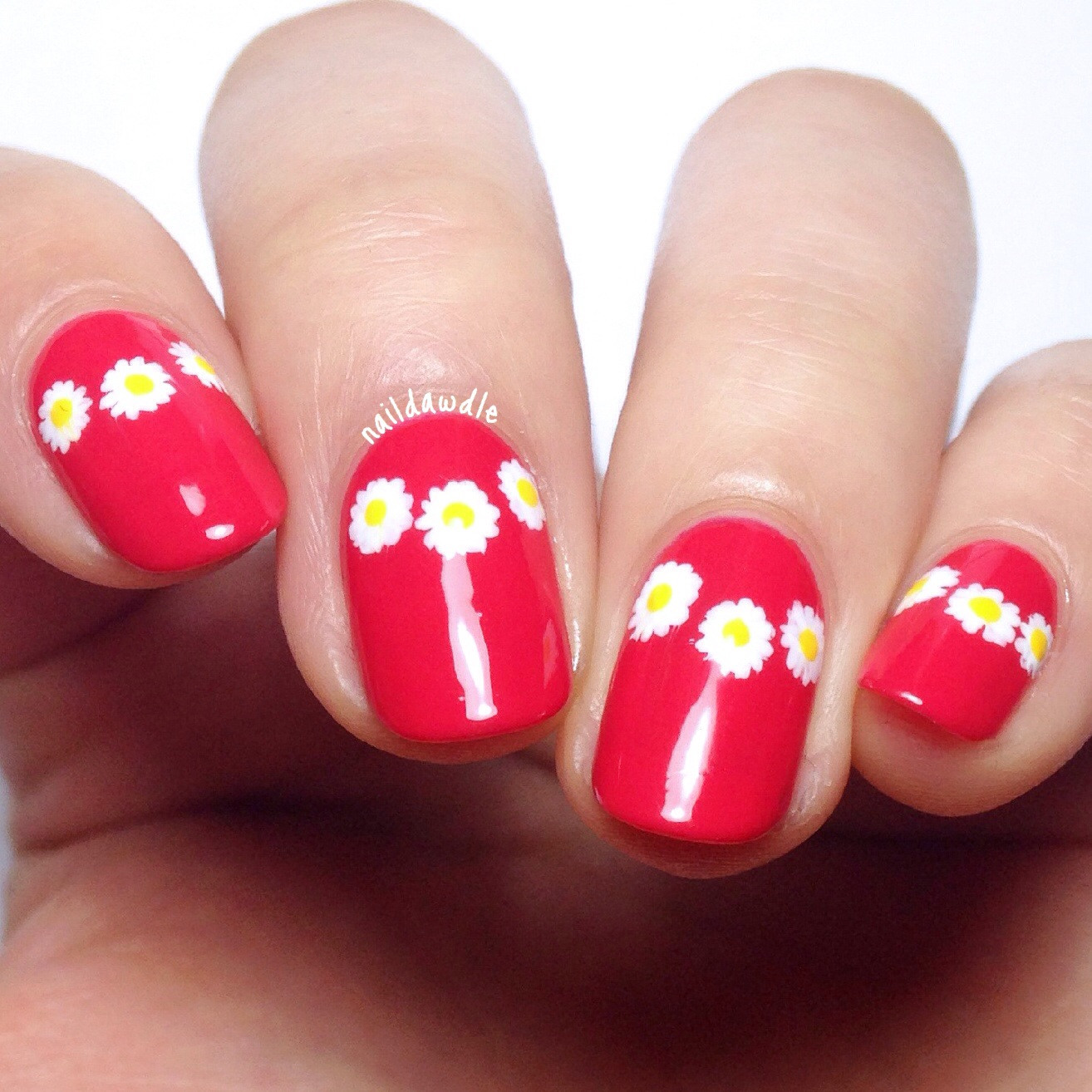 Spring Nail Designs Easy
 Easy Spring Daisy Nails