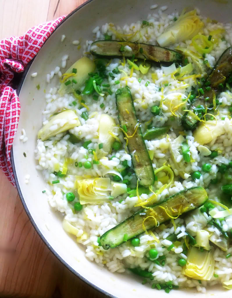 Spring Risotto Recipe
 Lemony Spring Risotto and the Winner of My Giveaway