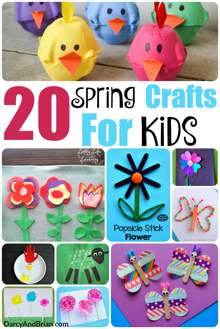 Springtime Crafts For Toddlers
 20 Spring Crafts For Kids Life With Darcy and Brian