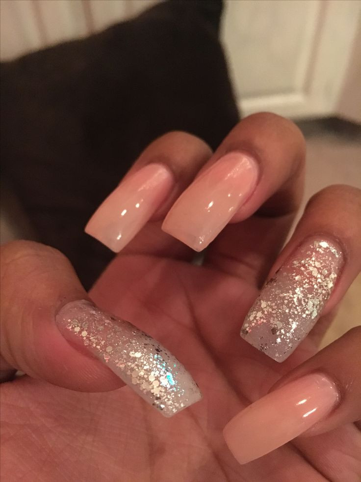 Square Glitter Nails
 The 25 best Long square nails ideas on Pinterest