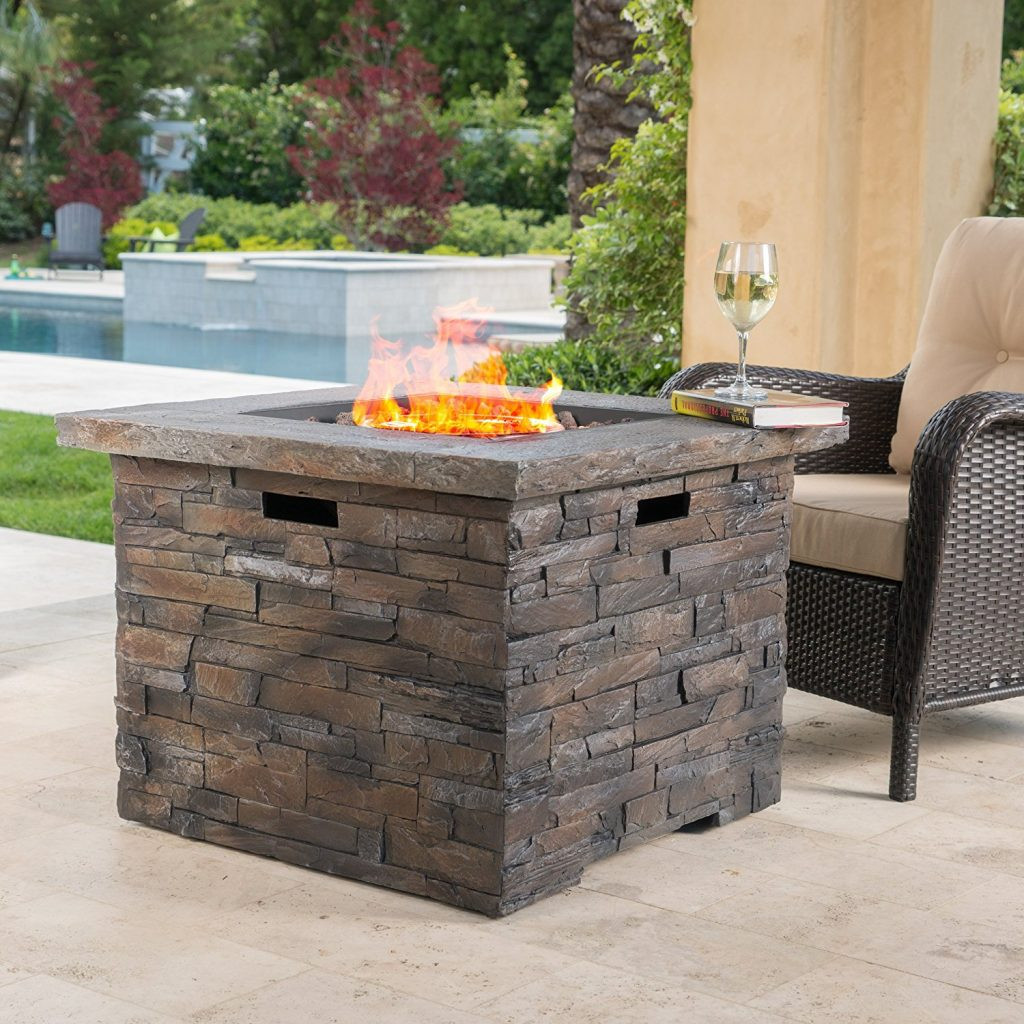 Square Stone Fire Pit
 Top 10 Best Propane Fire Tables in 2020 Top Best Pro Review