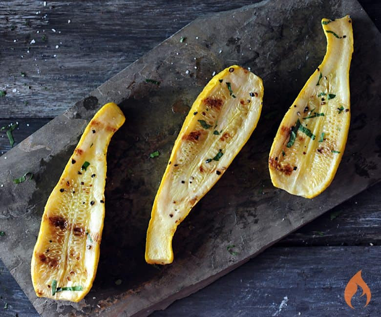 Squash On The Grill
 Grilled Yellow Squash