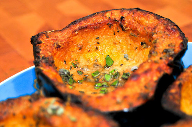 Squash On The Grill
 Grilling Acorn Squash with Asiago and Sage Recipe