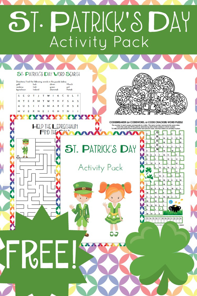 St Patrick Day Activities
 Free St Patricks Day Printable Activity Pack Embark on