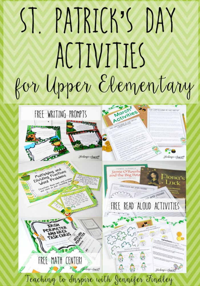 St Patrick Day Activities
 St Patrick s Day Activities for Upper Elementary