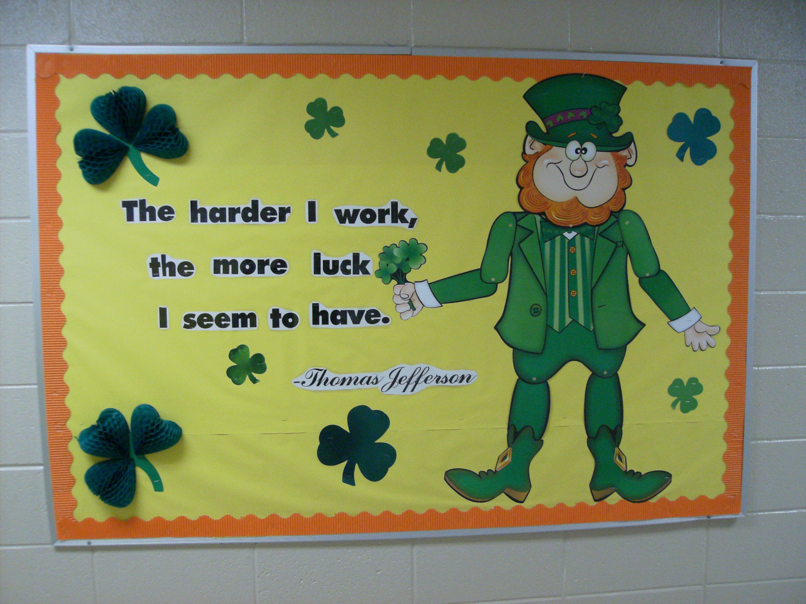 St Patrick Day Bulletin Board Ideas
 Pin on Bulletin Boards