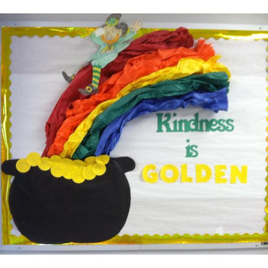 St Patrick Day Bulletin Board Ideas
 Kindness is Golden St Patrick s Day Bulletin Board