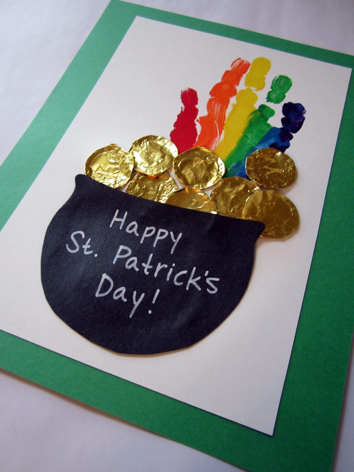 St Patrick Day Crafts For Adults
 St Patrick’s Day Handprint Rainbow