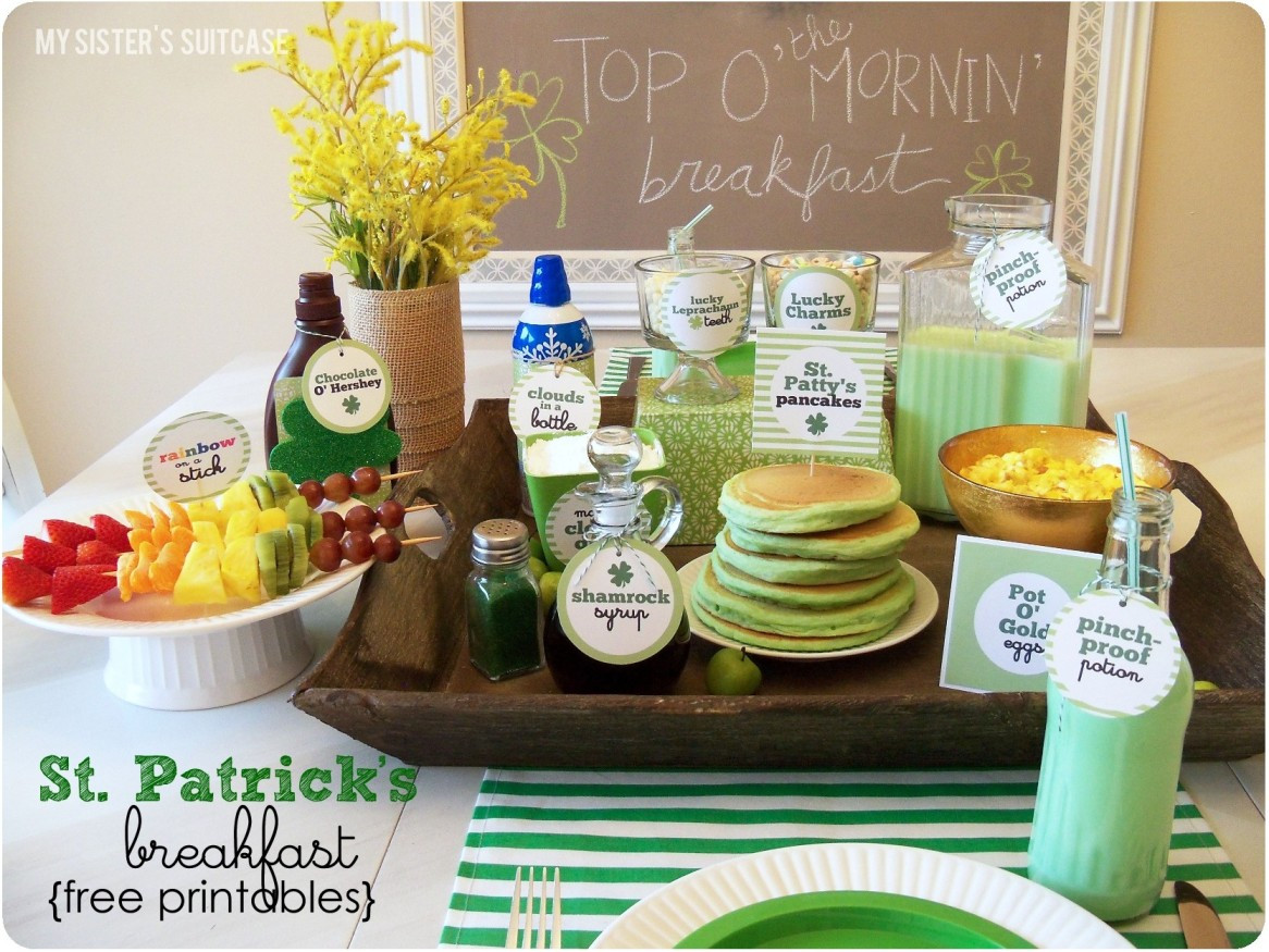 St Patrick's Day Brunch Ideas
 Today s Guests My Sister s Suitcase Eighteen25
