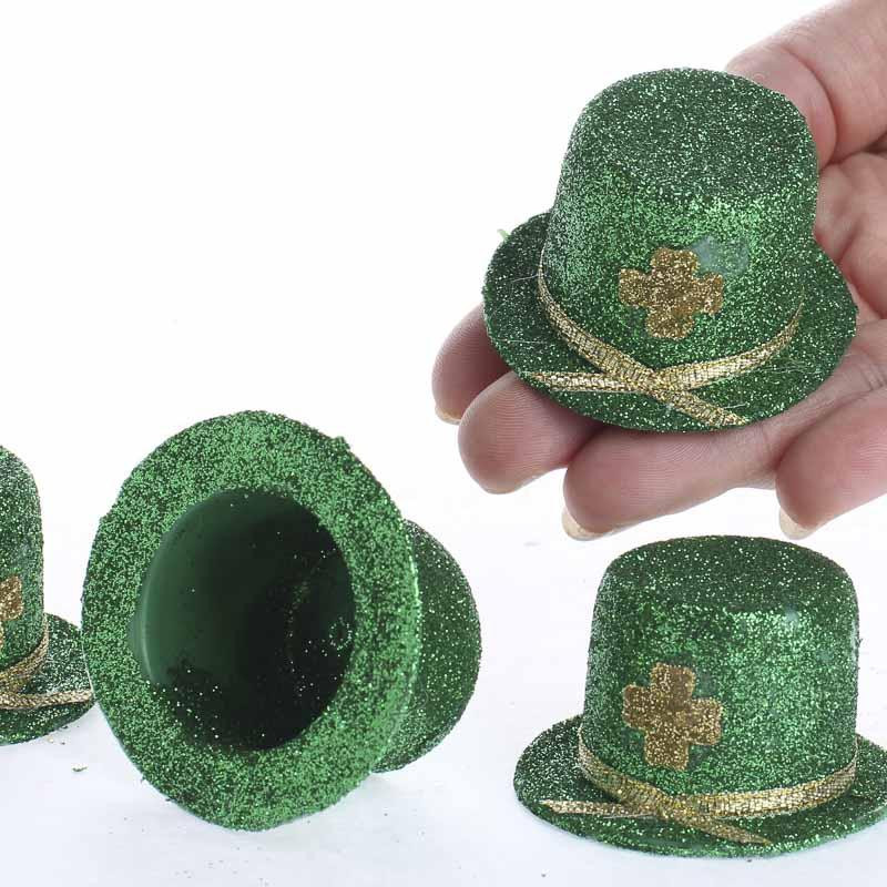 St Patrick's Day Hat Craft
 Mini St Patrick s Day Glitter Top Hats Doll Hats Doll