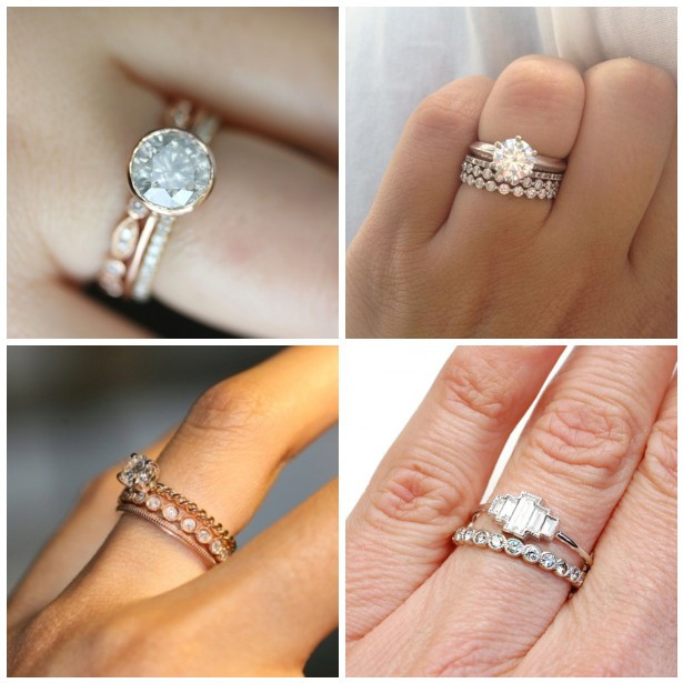 Stacked Wedding Rings Set
 Trend Stacked Wedding Ring s