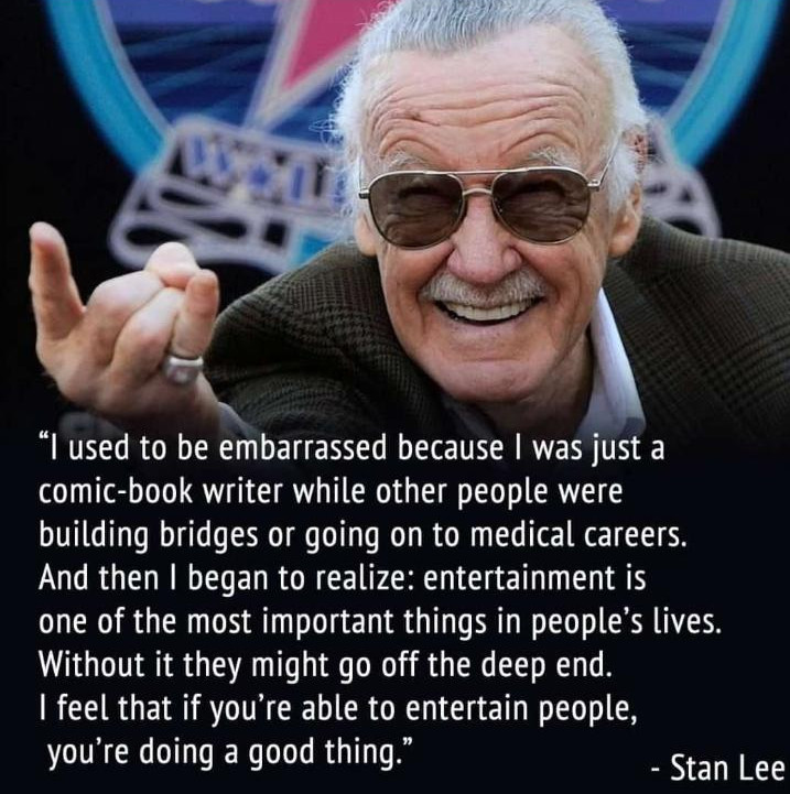Stan Lee Inspirational Quotes
 An inspirational quote of Stan Lee s Marvel