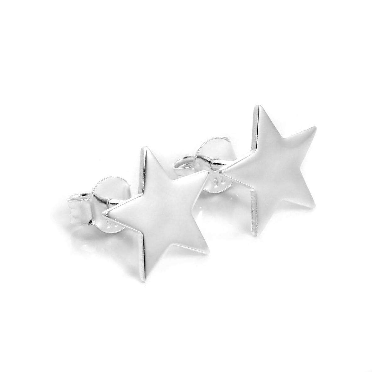 Star Stud Earrings
 Sterling Silver Star Stud Earrings