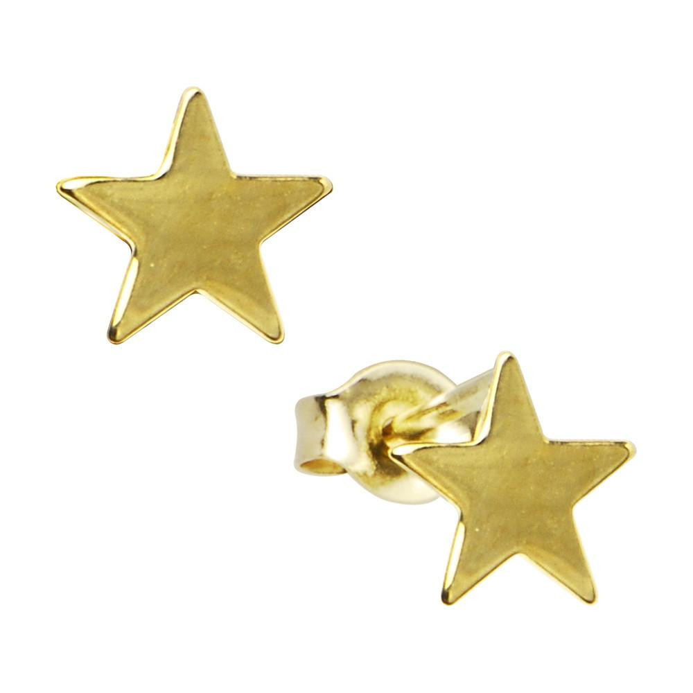 Star Stud Earrings
 14k Yellow Gold Star Stud Earrings – BodyCandy