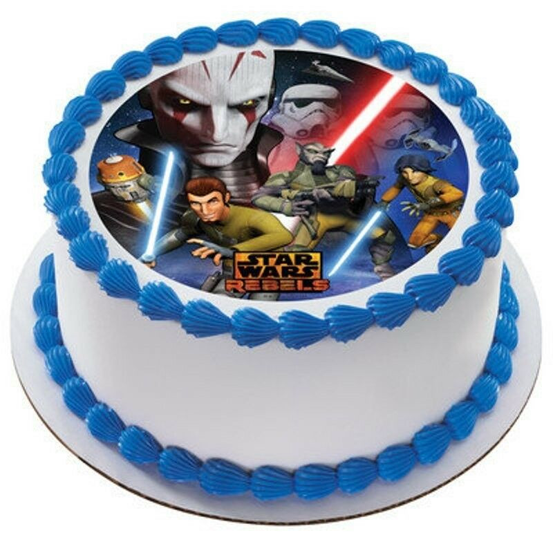 Star Wars Birthday Cake Toppers
 Star Wars Rebels Inquisitor Frosting Sheet Cake Topper