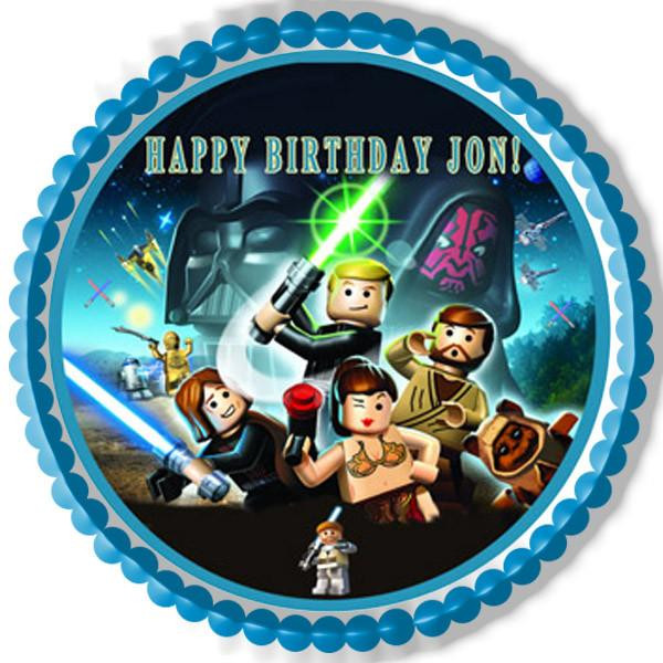 Star Wars Birthday Cake Toppers
 Lego Star Wars 6 Edible Birthday Cake OR Cupcake Topper