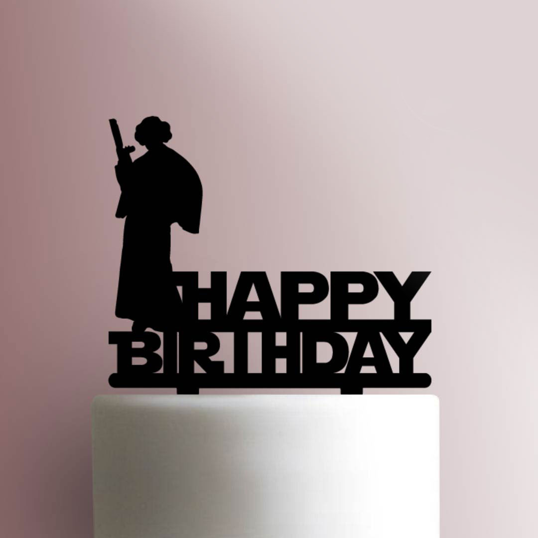 Star Wars Birthday Cake Toppers
 Star Wars Leia Happy Birthday 225 731 Cake Topper
