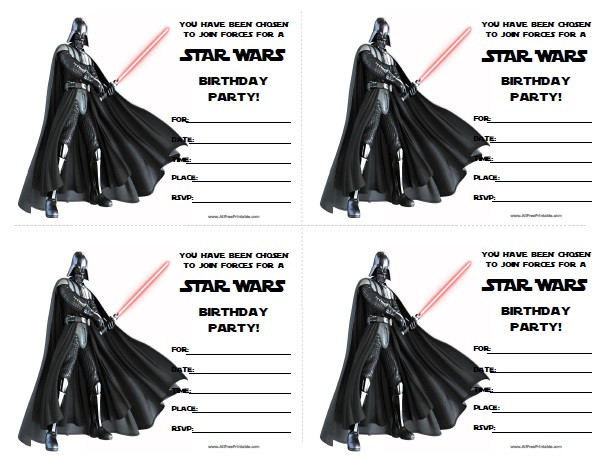 Star Wars Birthday Invitations Printable
 Star Wars Birthday Invitations Free Printable