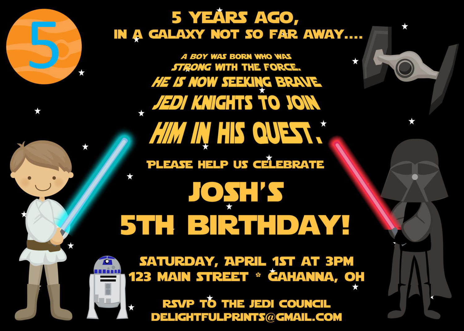 Star Wars Birthday Invitations Printable
 Star Wars Birthday Party Invitations