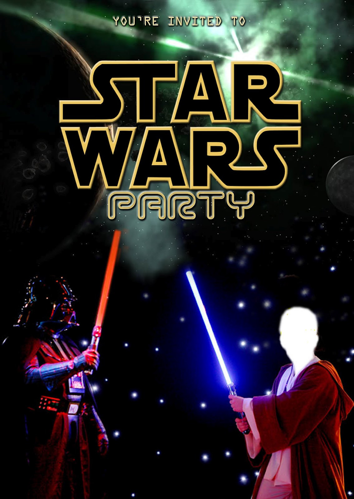 Star Wars Birthday Invitations Printable
 FREE Kids Party Invitations Star Wars Party Invitation