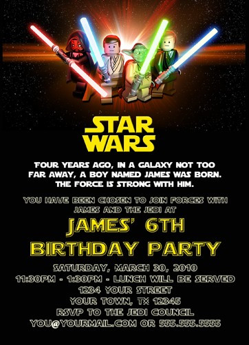 Star Wars Birthday Invitations Printable
 Free Printable Star Wars Birthday Invitations – Template