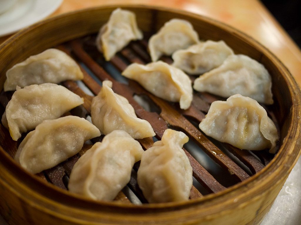 Steamed Chinese Dumplings
 Pork and Chinese cabbage steamed dumplings AU$11 a