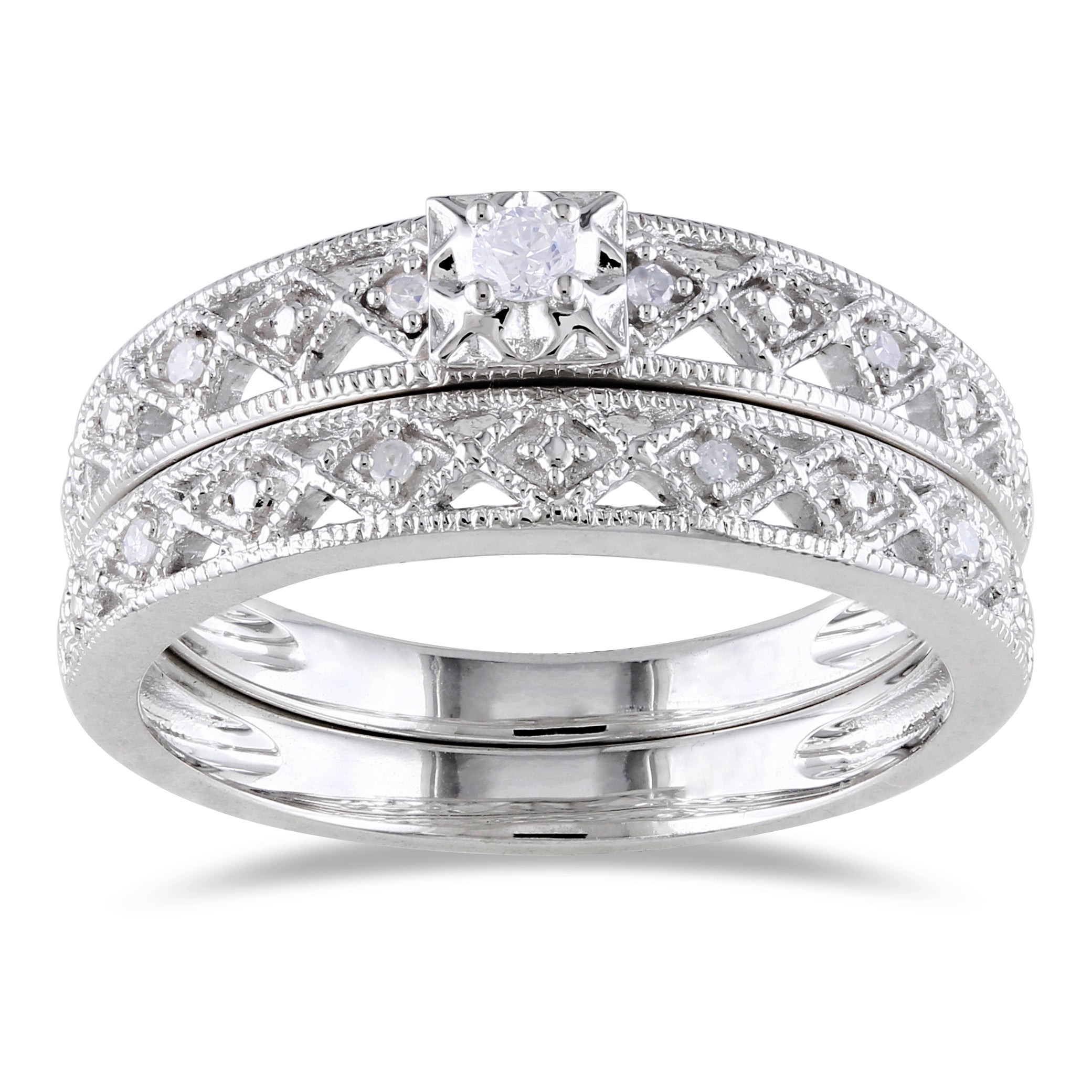 Sterling Silver Diamond Wedding Ring Sets
 Sterling Silver Wedding Rings plete Your Special Day