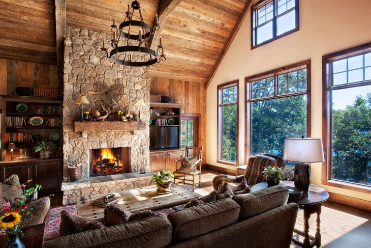 Stone Wall Living Room
 19 Rustic Living Room Designs Decorating Ideas