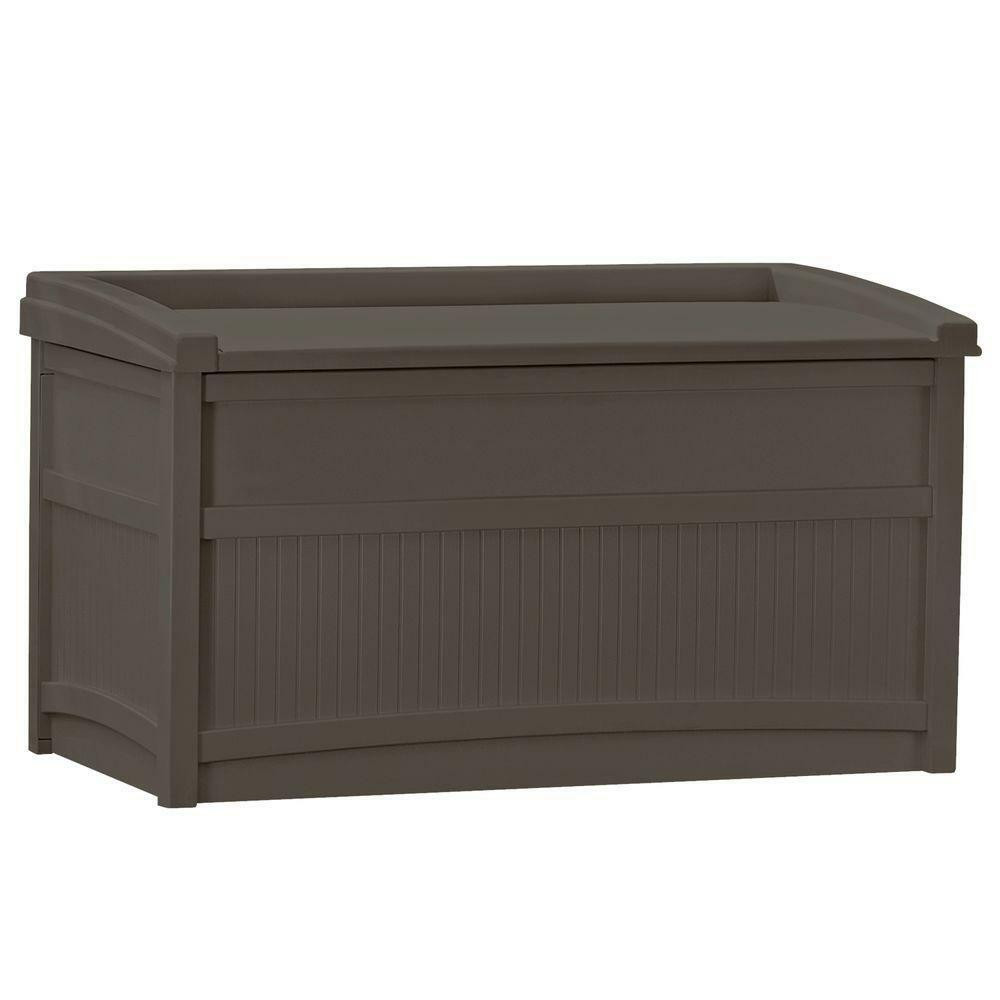 Storage Bench Deck Box
 Deck Box Patio Storage Space Outdoor Garden Bench Seat 50
