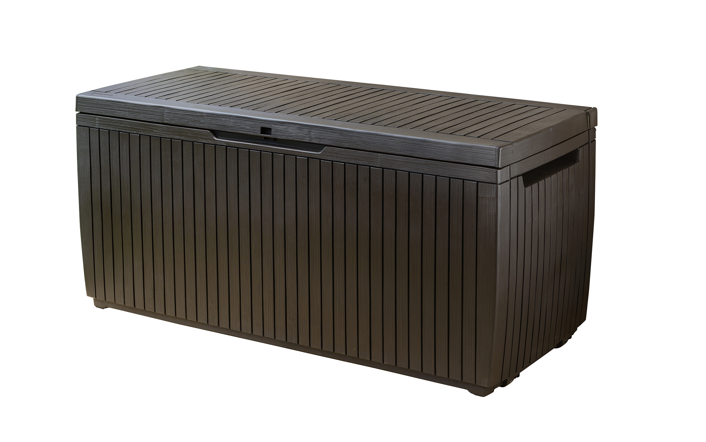 Storage Bench Deck Box
 Keter Springwood 80 Gallon Plastic Deck Box Resin Patio